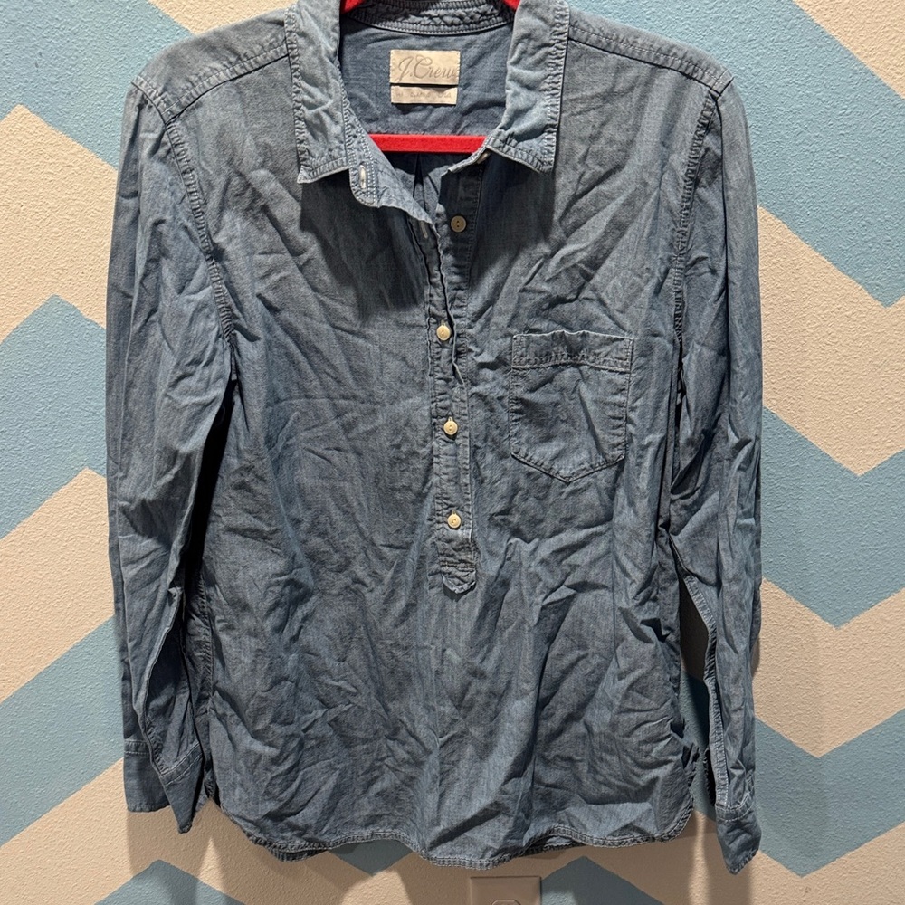 J. Crew Light Blue Casual Button Down Shirt